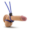 Stay Hard Silicone Double Loop Cock Ring Blue - The Ultimate Adjustable Pleasure Enhancer for Men - Adult Naughty Store