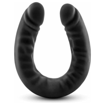 Ruse 18 Inches Silicone Double Headed Dildo - Black, Pleasure Enhancer for Double Penetration - Model RD18, Unisex Sex Toy