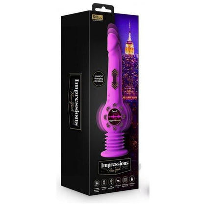 Impressions New York Luxury Gen 2 Dildo - Model NY-001 - Unisex - G-Spot Stimulation - Purple