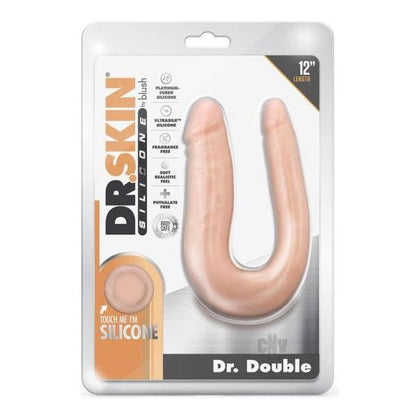 Dr. Skin Silic Dr Double 12 Dong - Vanilla: A Sensational Silicone Double Dong for Unforgettable Pleasure
