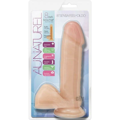 Au Naturel Sensa Feel Dildo 8 - Realistic Dual Density Pleasure Toy for Intense Satisfaction - Beige - Adult Naughty Store