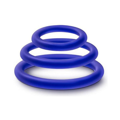 Performance VS4 Pure Premium Silicone Cockring Set - Indigo: Enhance Your Performance and Pleasure - Adult Naughty Store