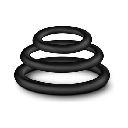 Performance VS4 Pure Premium Silicone Cockring Set - Black: Enhance Your Pleasure and Performance - Adult Naughty Store