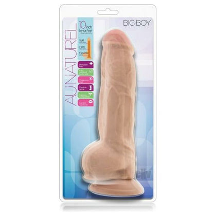 Au Naturel Big Boy 10-Inch Dual Density Dildo - Model AB-1001 - Men's Intense Pleasure - Vanilla - Adult Naughty Store