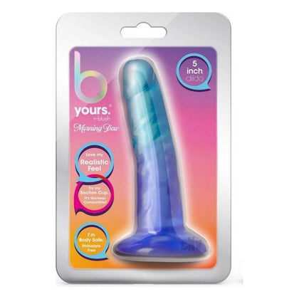 Blush B Yours Morning Dew 5 Sapphire Realistic Dildo for Beginners - Blue Gradient Pleasure Toy - Adult Naughty Store