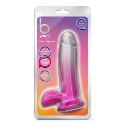 Blush B Yours Sugar Magnolia 7 Fuchsia Realistic Dildo for Sensual Pleasure - Model SM7F - Adult Naughty Store