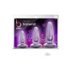 Blush B Yours Anal Trainer Kit - Model AT-01 - Unisex Anal Pleasure - Purple Swirl - Adult Naughty Store