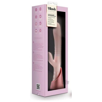 Blush Coll presents the Fraya Thrusting Rabbit Vibrator Model 6, a Luxurious Dual-Motor Silicone Intimate Massager for Women, focusing on Clitoral & G-Spot Stimulation in a Dazzling Pink Hue