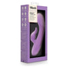 Introducing the Blush Coll Evelyn Purple Rabbit Vibrator Model E-10: The Ultimate Dual-Stimulation Silicone Companion for Her Pleasure - Adult Naughty Store