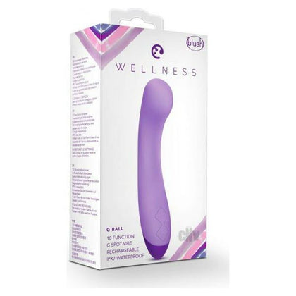 Wellness G Ball Vibrator Purple - Powerful G-Spot Massager for Women