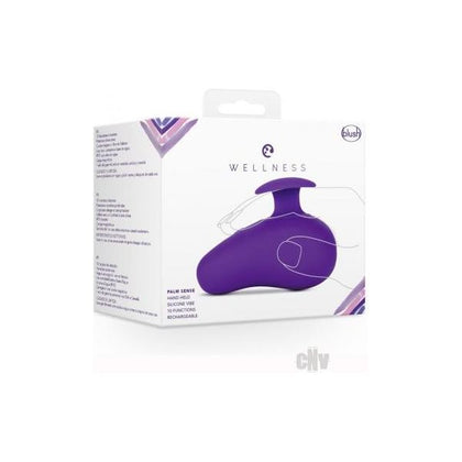 Wellness Palm Sense Purple - Powerful 10-Function Handheld Vibrator for Women - Model PS-10X - Intense Pleasure for Clitoral Stimulation - Adult Naughty Store