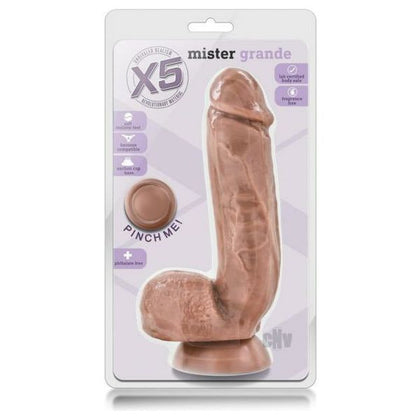Blush Novelties X5 Mister Grande Realistic Dildo - Model X5MG-001 - Unisex Pleasure - Lifelike Feel - 8.5