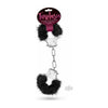 Temptasia Plush Fur Cuffs - Black Handcuffs - Model X123 - Unisex - Sensual Bedroom Bondage - Black - Adult Naughty Store