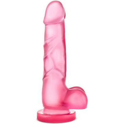 Blush Novelties B Yours Sweet N Hard 4 Pink Realistic Suction Cup Dildo for Vaginal and Anal Pleasure