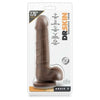 Dr. Skin Basic 7 inches Chocolate Brown Realistic Dildo - Model DS-7B - Unisex Pleasure Toy for Intense Stimulation