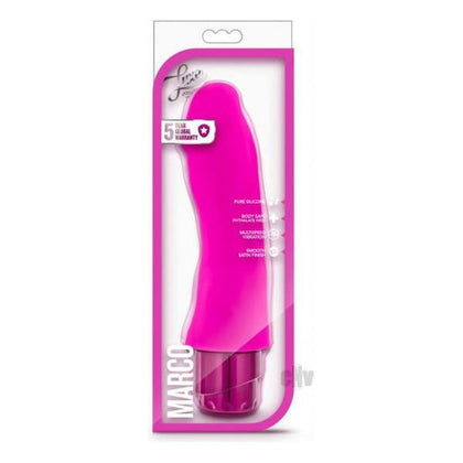 Luxe Marco Pink Girthy Realistic Vibrating Dildo - Model MRP-001 - Female G-Spot Pleasure - Bright Pink - Adult Naughty Store