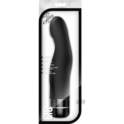 Luxe Gio Black Silicone Multispeed Vibrating Curved G-Spot Massager - Pleasure Object for Women