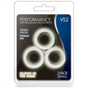 Performance VS2 Silicone Cock Rings - Small White, Male Enhancement Stamina Rings for Longer Lasting Pleasure