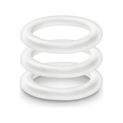 Performance VS2 Silicone Cock Rings - Small White, Male Enhancement Stamina Rings for Longer Lasting Pleasure