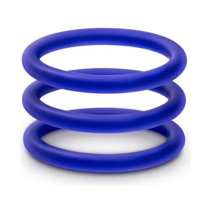 Performance Silicone Indigo Cock Rings - Model VS1 - Male Enhancement for Extended Pleasure - Adult Naughty Store