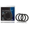 Performance VS1 Pure Premium Silicone Cockrings - Black: Enhance Stamina, Sensitivity, and Pleasure with this Comfortable and Sanitizable Male Performance Enhancer - Adult Naughty Store