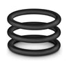 Performance VS3 Pure Premium Silicone Cockrings - Large Black - Adult Naughty Store