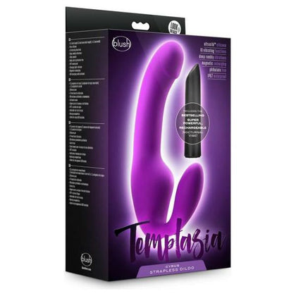 Temptasia Cyrus Strapless Dildo Purple: The Ultimate Pleasure Partner for Intense G-Spot and Clitoral Stimulation - Adult Naughty Store