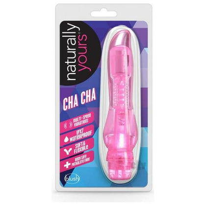 Naturally Yours Cha Cha Pink Flexi Shaft Multispeed Vibrating Dildo - Model NYCCP-001 - Female Pleasure - Pink