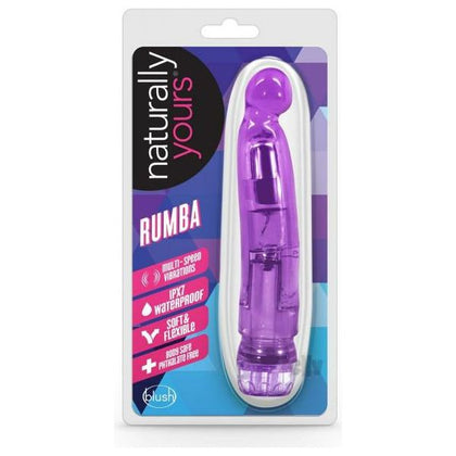 Naturally Yours Rumba Purple - Flexible Multi-Speed Vibrating Dildo for Deep Sensations and Pleasure