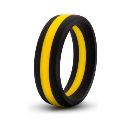 Performance Silicone Go Pro Cock Ring - Model X1 - Male - Enhances Stamina and Pleasure - Black Gold - Adult Naughty Store