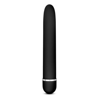 Rose Luxuriate Black Classic Vibrator - Model RLX-7 - For Women - Multi-Speed Pleasure - Sleek Satin Finish