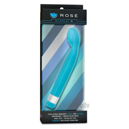 Introducing the Exquisite Pleasure Scarlet G-Spot Vibrator - Model RG-850, Designed for Powerful G-Spot Stimulation in a Captivating Blue Hue