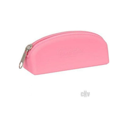 Powerbullet Silicone Storage Bag - Petite Zippered Waterproof Sex Toy Pouch - Model PB-100 - Unisex - For Bullets and Small Pleasure Toys - Pink