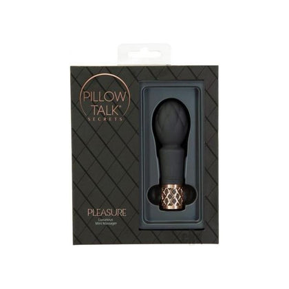 Pillow Talk Secrets Pleasure Wand Black - Powerful Clitoral Vibrator for Women, Intense Stimulation and Deep Rumbles - Adult Naughty Store