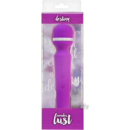 Wonderlust Destiny Purple Rechargeable Silicone Wand Vibrator - Model WD-20P - For Women - Intense Pleasure in a Luxurious Purple Hue - Adult Naughty Store