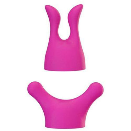PleasurePalms Silicone Palm Body Head Attachments 2 Pack Pink - The Ultimate Pleasure Experience for Intimate Massage and Sensual Stimulation