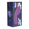 Introducing the Swan Mini Glow-in-the-Dark Dual-Ended Vibrating Wand - Model SW-1001: A Compact Powerhouse for Sensual Delights in Purple - Adult Naughty Store