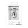 Pillow Talk Sneaky Steel Anal Plug - Model PT-001 - Unisex - Backdoor Pleasure - Silver - Adult Naughty Store