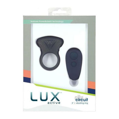 LUX Active Circuit 3 Vibrating Cock Ring for Couples - Intense Stimulation for Endless Pleasure - Black