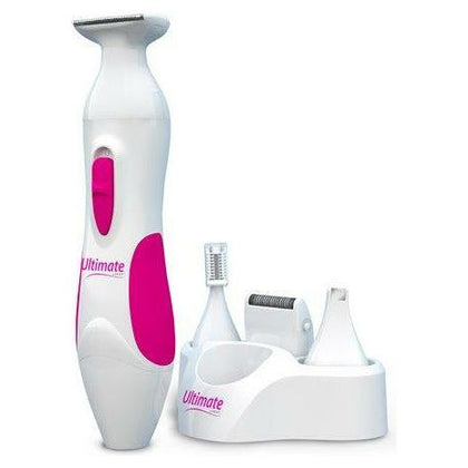 Introducing the LuxeLady Ultimate Personal Shaver Kit 2 Ladies - Model LS-2000: Precision Trimming and Silky Smooth Shaving for Women's Intimate Areas - Pink