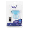 PowerBullet Cosmic Ring GITD Blue - Clitoral Stimulation Cock Ring for Unforgettable Pleasure - Adult Naughty Store