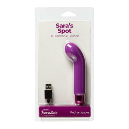 PowerBullet Saras Spot Purple G-Spot Vibrator - Model PB-SS-01 - Women's Pleasure Toy - Adult Naughty Store