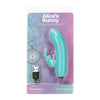 PowerBullet Alice's Bunny Teal 4 Bullet Vibrator - Dual Function Rabbit Sleeve - Intense Pleasure for Women - Teal - Adult Naughty Store