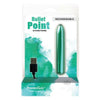 PowerBullet Bullet Point Teal - Ultra-Powerful 4 Bullet Vibrator for Unparalleled Pleasure - Model PB-BP001 - For All Genders - Intense Stimulation for Every Pleasure Zone - Teal - Adult Naughty Store