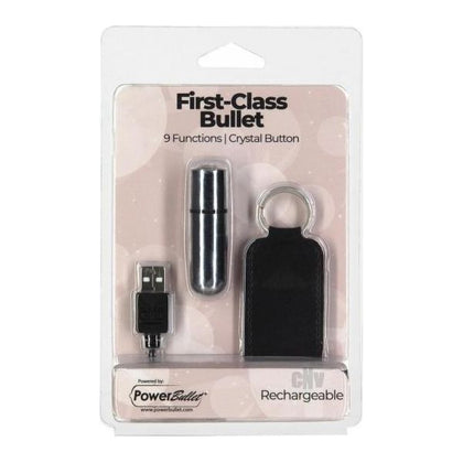 BMS Powerbullet First Class Mini Bullet Silver - Ultimate Pleasure for Any Gender, Intense Stimulation for Clitoral or Nipple Play - Adult Naughty Store