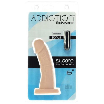 Addiction Edward 6 Realistic Suction Cup Dildo for G-Spot Stimulation - Male and Female Pleasure - Beige