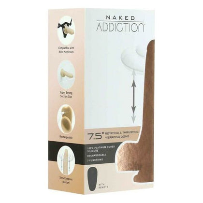 Naked Addiction Rotate-vibe Dong 7.5 Van - Powerful Silicone Thrusting Dildo for Intense Pleasure - Adult Naughty Store