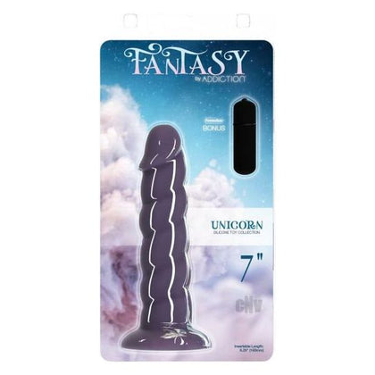 Addiction Fantasy Unicorn Dong 7 Purple: The Enchanting Pleasure Wand for Unforgettable Experiences - Adult Naughty Store