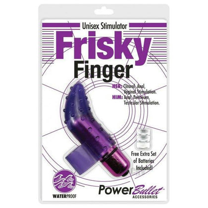 Powerbullet Frisky Finger Purple Waterproof Vibrating Finger Toy for Women - Model FF-001 - Adult Naughty Store