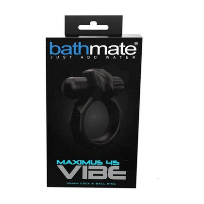 Bathmate Maximus Vibe 45 - Powerful Silicone Cock and Ball Vibrator for Mind-Blowing Orgasms - Male Pleasure Toy in Black